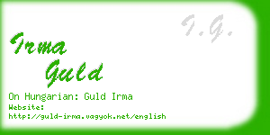 irma guld business card